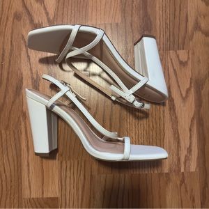 White heels - size 8.5